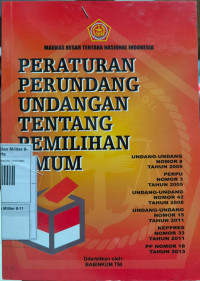 Image of PERATURAN PERUNDANG-UNDANGAN TENTANG PEMILIHAN UMUM